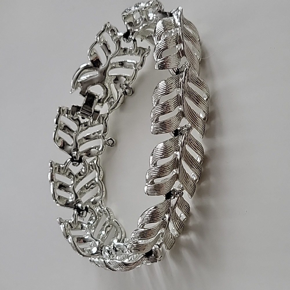 Vintage Silver Plate Retro Modernist Bracelet